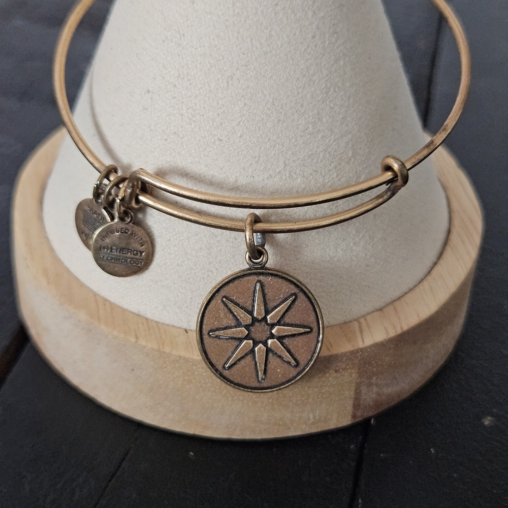 Alex and Ani Gold Star of Venus Starburst Charm Bracelet